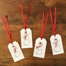 Load image into Gallery viewer, Snowmen Gift Tags - Set of 8
