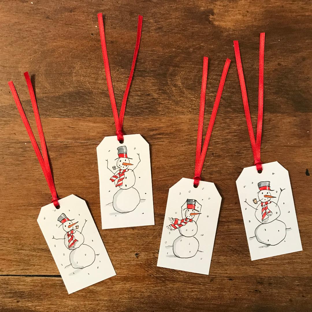 Snowmen Gift Tags - Set of 8